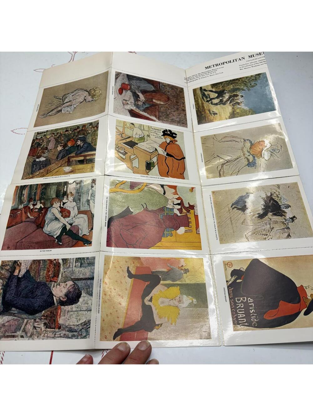 Metropolitan Museum of Art set of 5 miniature albums 1950s vintage - Picture 11 of 12